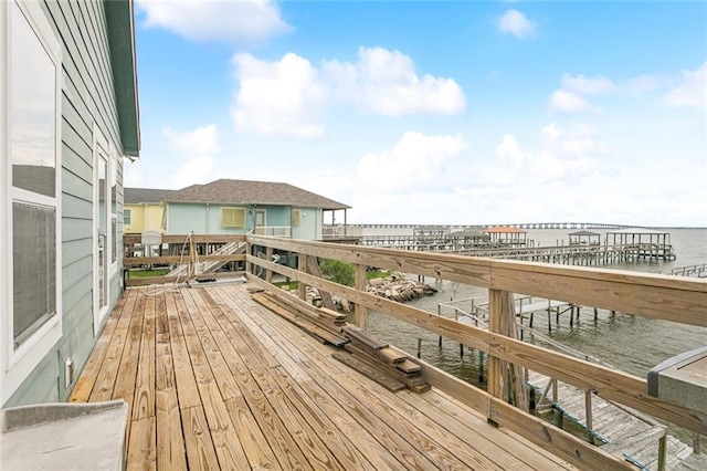 271 Lakeview Dr, Slidell, LA 70458 - wooden terrace featuring a water view
