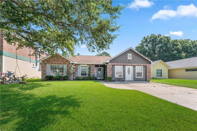 1799 Kings Row, Slidell, LA 70461 - ranch-style house with brick siding and a front yard