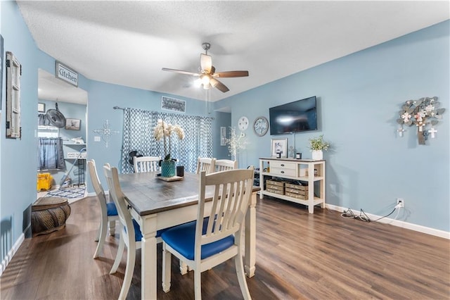 1799 Kings Row, Slidell, LA 70461 - dining area featuring a ceiling fan and wood finished floors