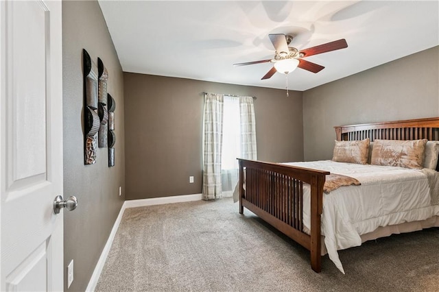 6744 Canal Blvd, New Orleans, LA 70124 - bedroom with carpet floors and ceiling fan