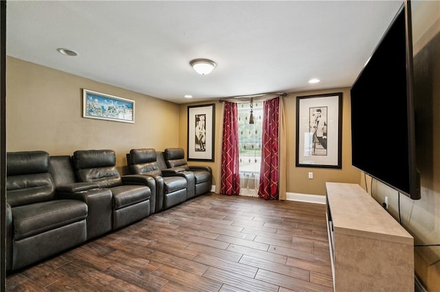 6744 Canal Blvd, New Orleans, LA 70124 - cinema with dark wood-style flooring and recessed lighting