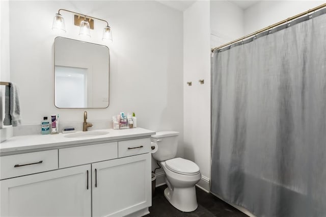 1185 Delta Ln, Covington, LA 70433 - bathroom featuring vanity and a shower with shower curtain