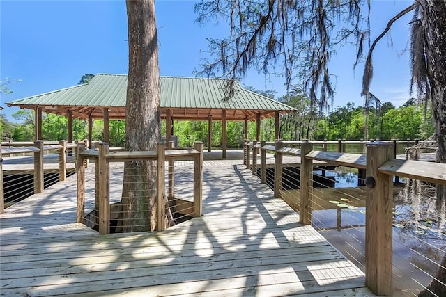 1185 Delta Ln, Covington, LA 70433 - dock area with a deck