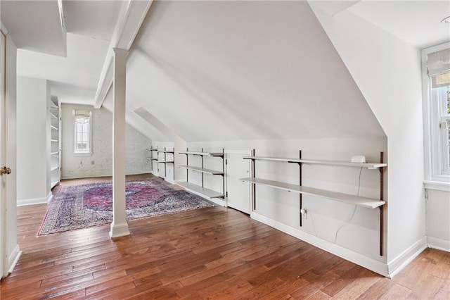 1124 Barracks St, New Orleans, LA 70116 - bonus room with wood-type flooring and vaulted ceiling