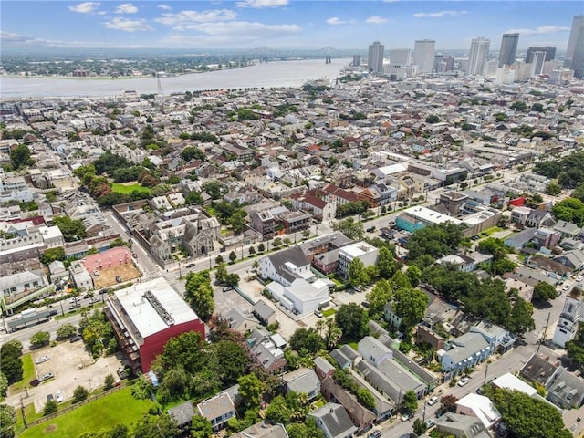 1124 Barracks St, New Orleans, LA 70116 - aerial view of a nearby body of water and a notable bridge
