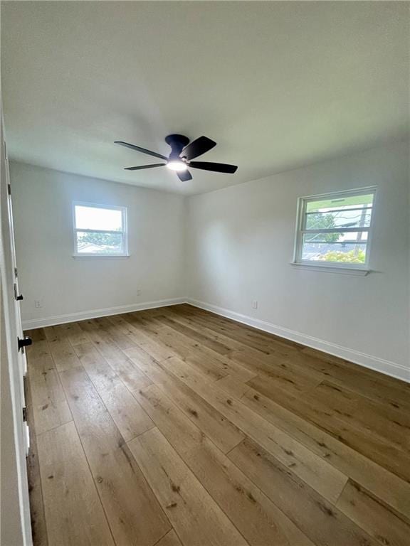 144 Yvonne Dr, Avondale, LA 70094 - spare room featuring hardwood / wood-style floors and ceiling fan
