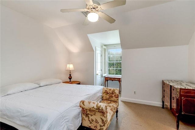 15 Muirfield Pl, New Orleans, LA 70131 - carpeted bedroom with lofted ceiling and ceiling fan