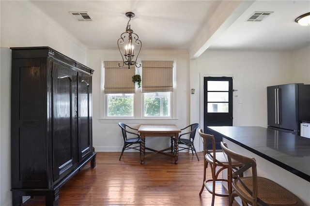 4717 Orleans Blvd, Jefferson, LA 70121 - dining area with healthy amount of natural light and dark wood-type flooring