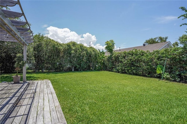 4717 Orleans Blvd, Jefferson, LA 70121 - view of green lawn with a pergola