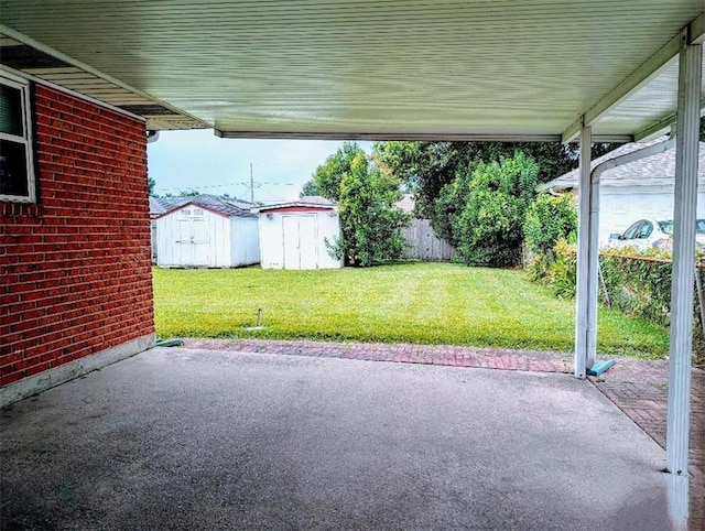 1116 Carnation Ave, Metairie, LA 70001 - view of patio / terrace with a storage unit