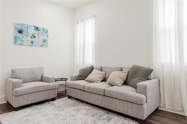 8532 Regiment Dr, Chalmette, LA 70043 - living room featuring wood finished floors
