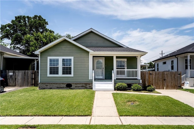 4850 Pauline Dr, New Orleans, LA 70126 - view of front of property with a porch