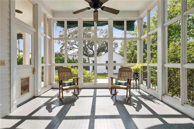 52 Tokalon Pl, Metairie, LA 70001 - sunroom / solarium with a ceiling fan