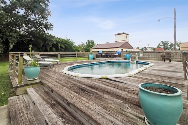 4969 Tasha Ln, Jean Lafitte, LA 70067 - view of swimming pool featuring a deck and a gazebo