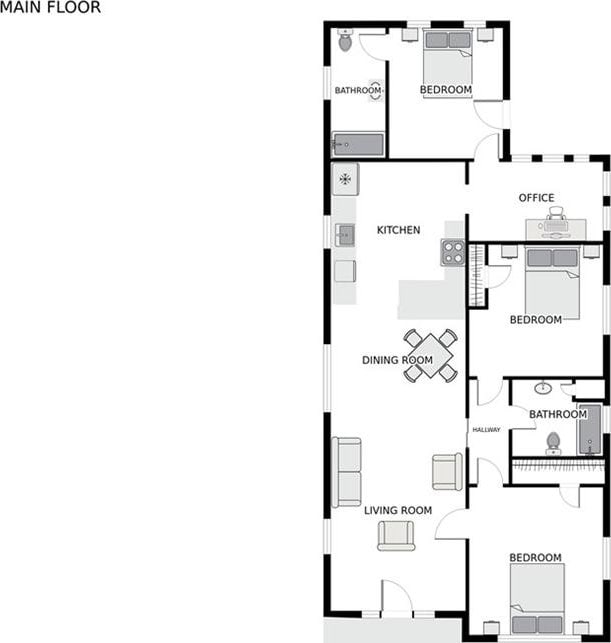 1717 Painters St, New Orleans, LA 70117 - view of property floor plan