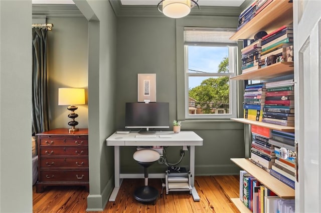 1824 Ursulines Ave, New Orleans, LA 70116 - office space featuring wood finished floors and crown molding