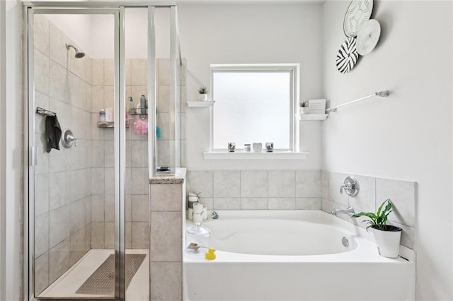 6031 Belfast Bend Ct, Slidell, LA 70461 - bathroom with a bath and a stall shower