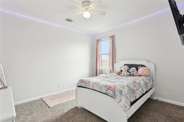 6031 Belfast Bend Ct, Slidell, LA 70461 - bedroom with carpet floors and a ceiling fan