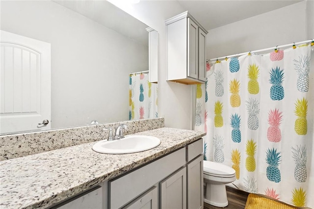 6031 Belfast Bend Ct, Slidell, LA 70461 - bathroom featuring vanity and a shower with curtain