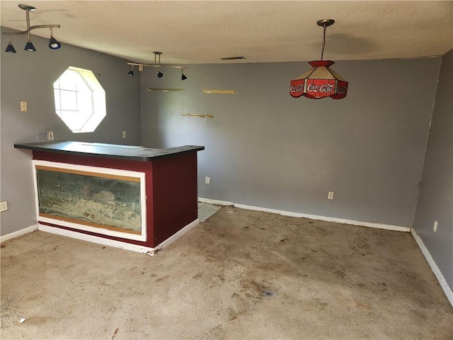 4440 Werner Dr, New Orleans, LA 70126 - bar area with a textured ceiling and carpet