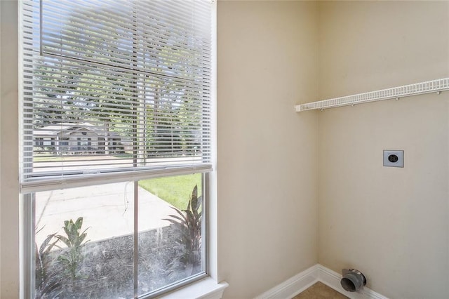 739 Chevreuil St, Mandeville, LA 70448 - laundry area featuring hookup for an electric dryer and plenty of natural light