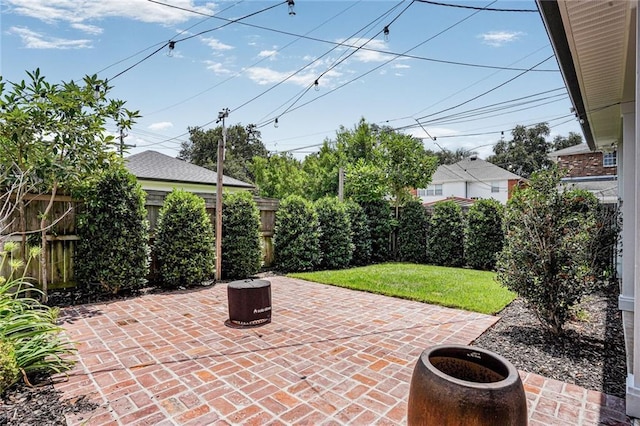 6818 Louisville St, New Orleans, LA 70124 - fenced backyard featuring a patio
