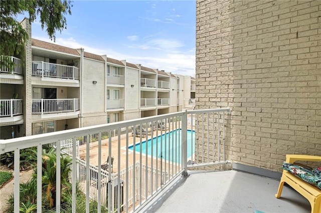 3805 Houma Blvd Unit C210, Metairie, LA 70006 - balcony with view of pool area