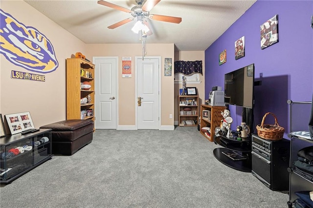3805 Houma Blvd Unit C210, Metairie, LA 70006 - rec room with a ceiling fan and carpet floors