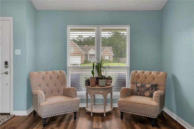 497 Jj Ln, Covington, LA 70433 - sitting room with baseboards and wood finished floors