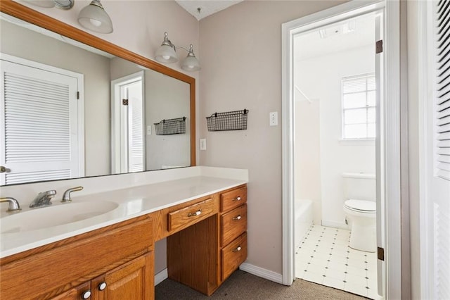 104 Magnolia Dr, Belle Chasse, LA 70037 - full bathroom featuring vanity and bathing tub / shower combination