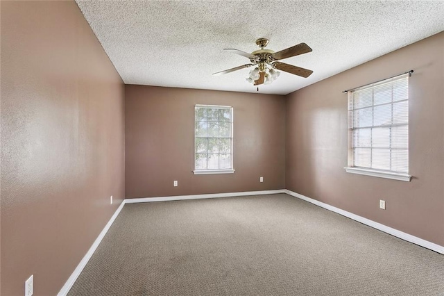 104 Magnolia Dr, Belle Chasse, LA 70037 - carpeted spare room featuring ceiling fan and a textured ceiling