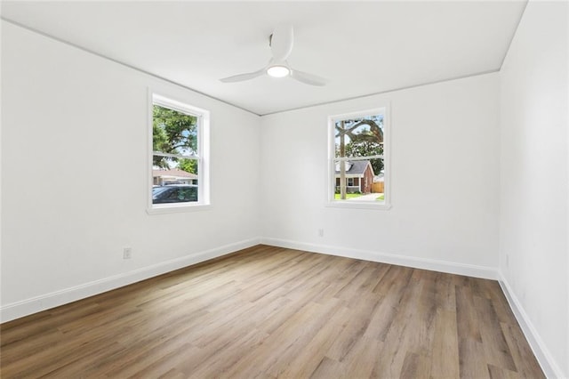 541 Jefferson Park Ave, Jefferson, LA 70121 - spare room with wood finished floors and ceiling fan