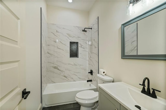 6032 Wingate Dr, New Orleans, LA 70122 - full bathroom featuring vanity and tub / shower combination