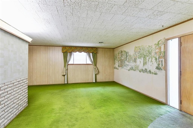 953 Homestead Ave, Metairie, LA 70005 - carpeted spare room featuring wood walls