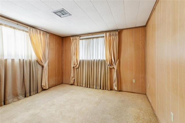 953 Homestead Ave, Metairie, LA 70005 - spare room with light carpet and wooden walls