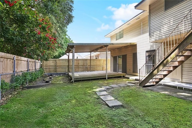 953 Homestead Ave, Metairie, LA 70005 - fenced backyard featuring stairs