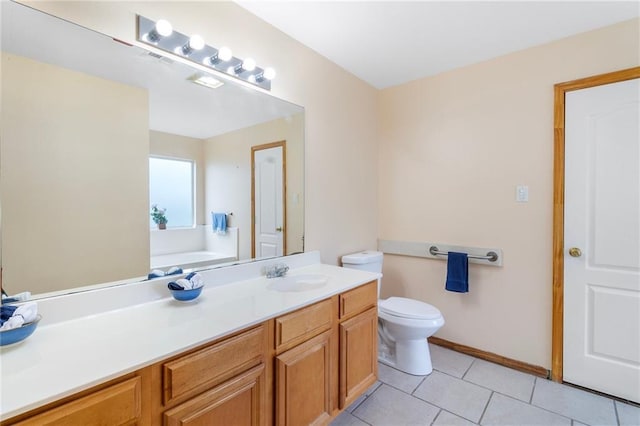 638 Colony Park Dr, La Place, LA 70068 - full bath with vanity, tile patterned floors, and a bath