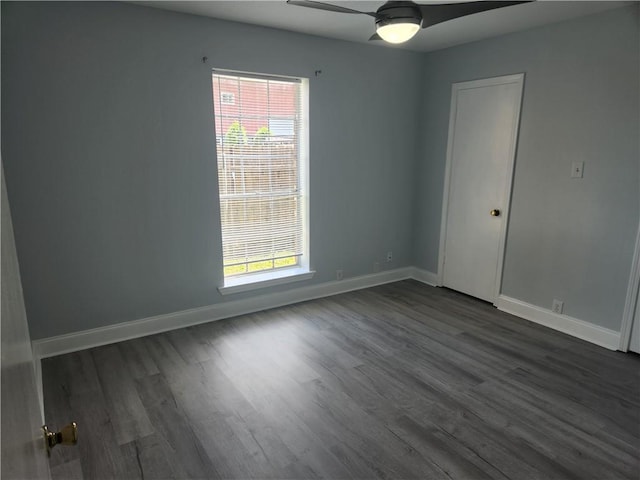3320 N Arnoult Rd Unit 109, Metairie, LA 70002 - empty room with dark wood-style floors and ceiling fan