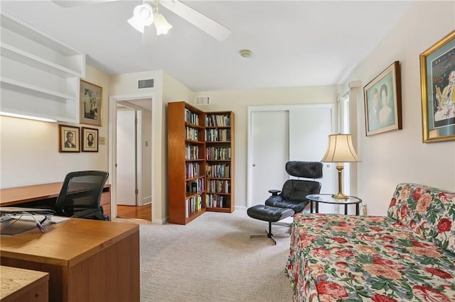 2310 Metairie Ct, Metairie, LA 70001 - carpeted office space featuring a ceiling fan