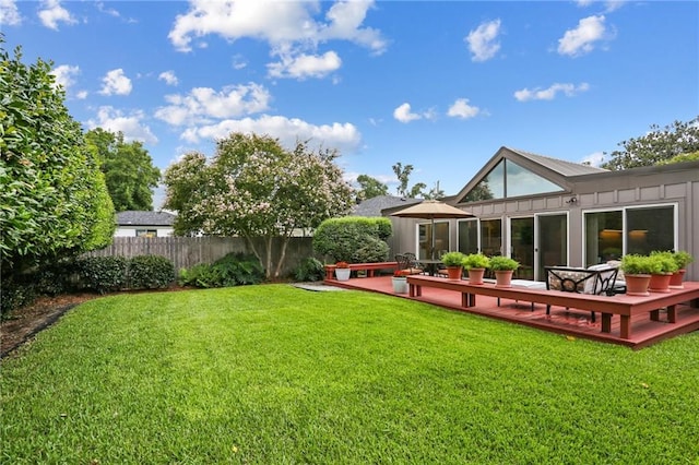2310 Metairie Ct, Metairie, LA 70001 - view of yard with a wooden deck