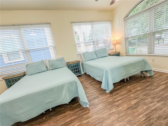 451 Sala Ave, Westwego, LA 70094 - bedroom featuring wood finished floors and a ceiling fan