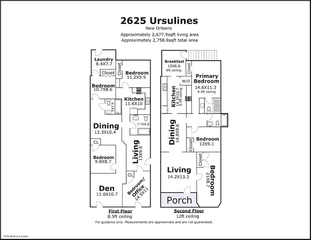 2625 Ursulines Ave, New Orleans, LA 70119 - view of home floor plan