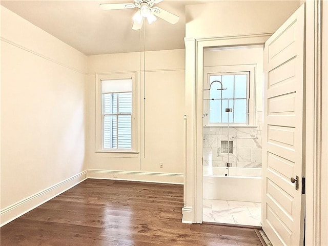 5540 Pitt St, New Orleans, LA 70115 - unfurnished bedroom featuring baseboards and wood finished floors