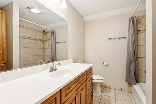 201 Shaunell Dr, Mandeville, LA 70448 - full bath featuring vanity, tile patterned floors, and shower / tub combo