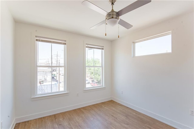 414345 Ulloa St, New Orleans, LA 70119 - spare room featuring light wood-style floors and ceiling fan