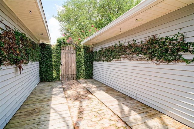 808 N Pearl St, Slidell, LA 70461 - wooden terrace with a gate