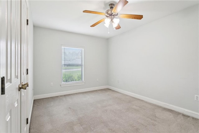 804 S Hawthorn Ct, Slidell, LA 70458 - spare room featuring carpet and a ceiling fan