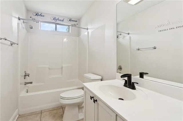 804 S Hawthorn Ct, Slidell, LA 70458 - full bathroom with vanity, shower / bathtub combination, and tile patterned floors
