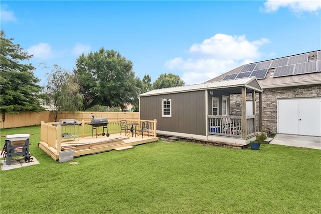 804 S Hawthorn Ct, Slidell, LA 70458 - view of yard featuring a wooden deck