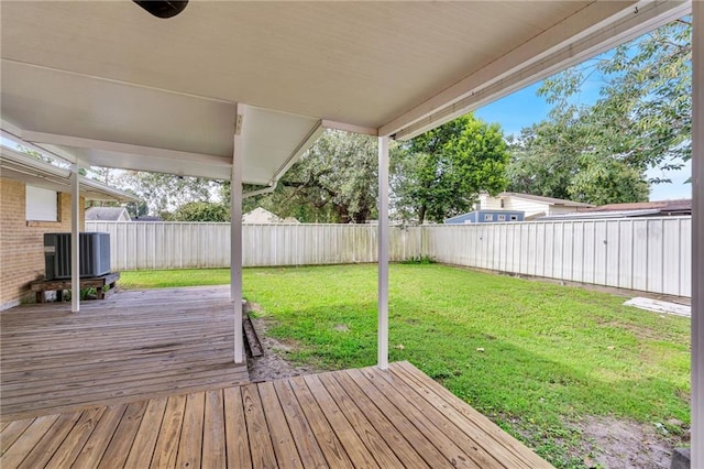 2412 Green Acres Rd, Metairie, LA 70003 - wooden terrace featuring a fenced backyard